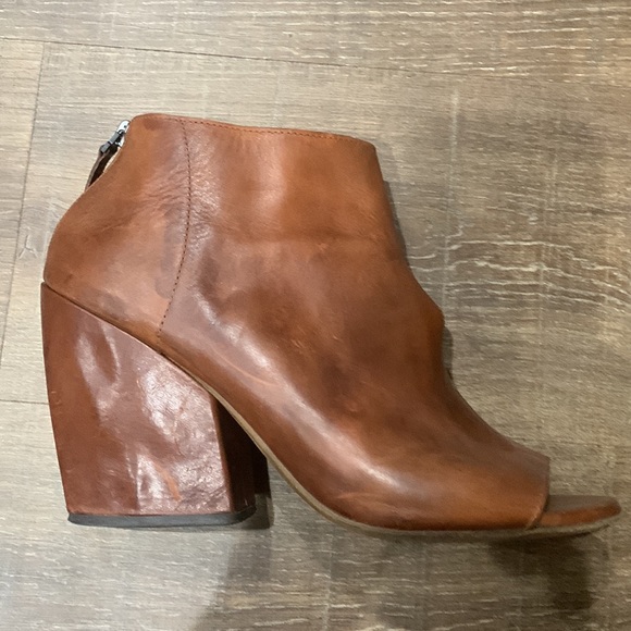 MARSELL Brown Peep Thru wedge Ankle Bootie - 41 / 11 - Picture 5 of 10